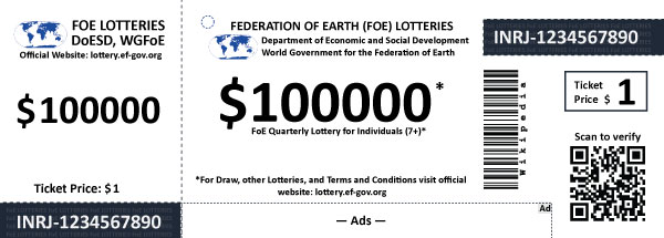 FoE $100000 Lottery ticket
