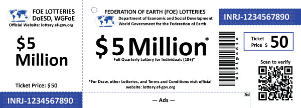 FoE $5 Million Lottery ticket